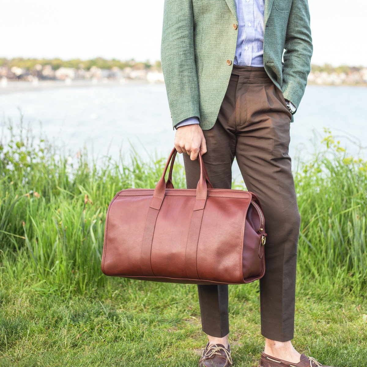 Handmade Leather Travel Duffel Bag Weekender Bags Frank Clegg